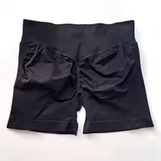 Shorts Women Fitness Sports Biker 4.5" Low Ribbed Band Gym Shorts Workout Scrunch Butt Yoga Seamless Leggings