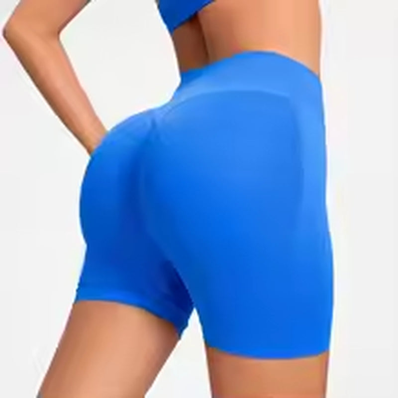 Shorts Women Fitness Sports Biker 4.5" Low Ribbed Band Gym Shorts Workout Scrunch Butt Yoga Seamless Leggings