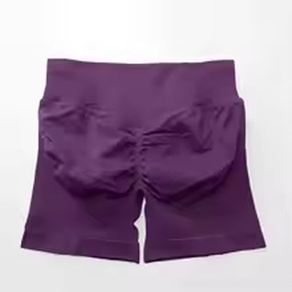 Shorts Women Fitness Sports Biker 4.5" Low Ribbed Band Gym Shorts Workout Scrunch Butt Yoga Seamless Leggings