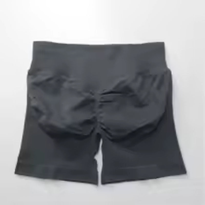 Shorts Women Fitness Sports Biker 4.5" Low Ribbed Band Gym Shorts Workout Scrunch Butt Yoga Seamless Leggings
